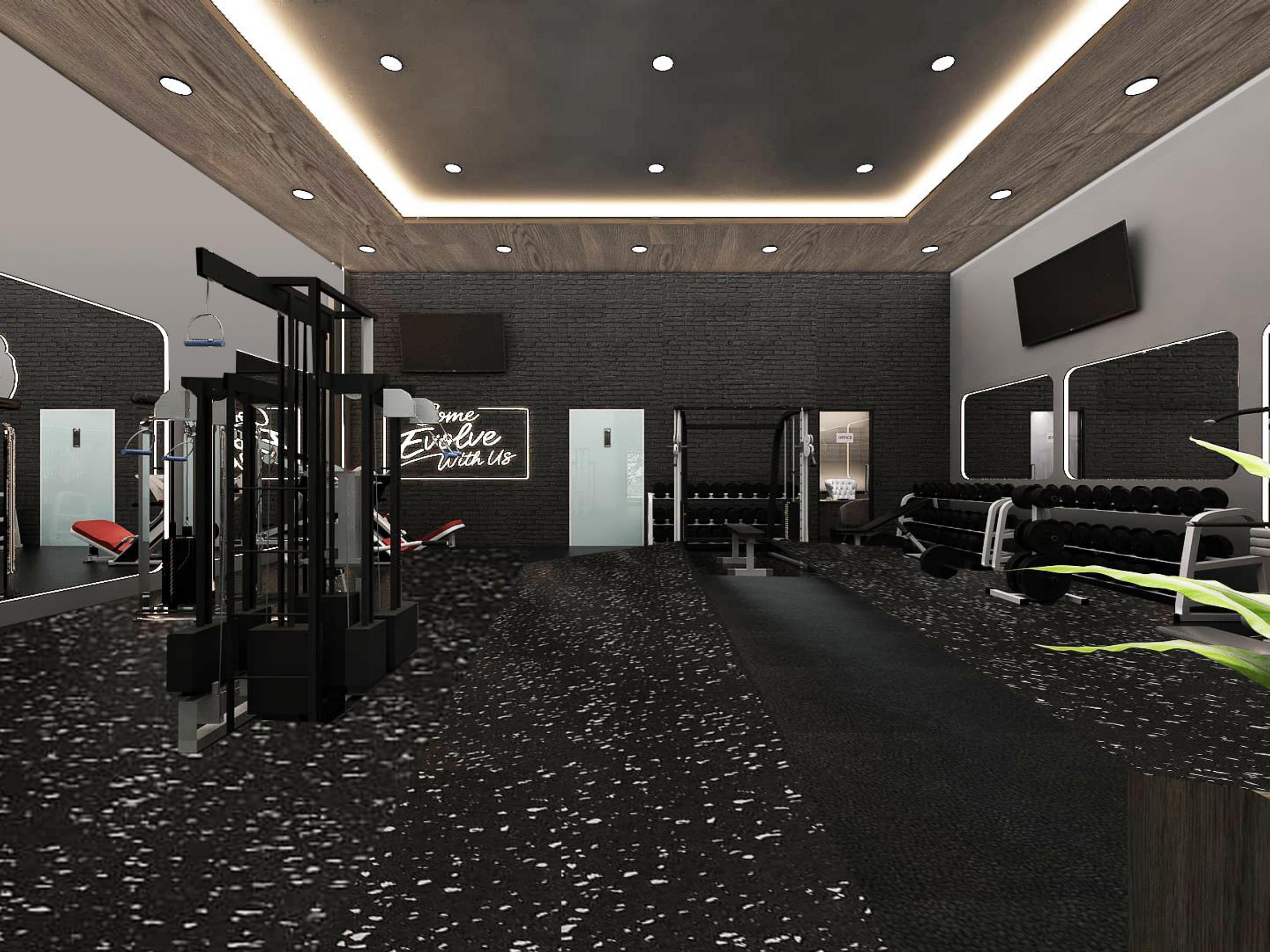 Training floor with premium equipment